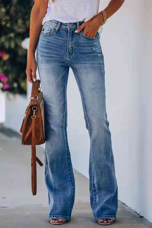 Boot Cut Light Washed Jeans
